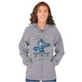 thumbnail image 4 of Retro Mega Man Running and Gunning Unisex Plus Size Zip Hoodie Brisco Brands 2X, 4 of 5
