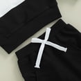 thumbnail image 6 of Okbabeha Toddler Boy Fall Clothes Baby Winter Outfit Color Block Hoodie Sweatshirt and Jogger Pants Set Casual Sweatsuit, 6 of 7