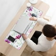 thumbnail image 3 of Stylish Mini Floral Flower Mouse Pad - Non-Slip Rubber Base, Smooth Surface, Exceptional Tracking Accuracy, Ideal for Gaming, Office & Home, Large 31.5x11.8 Inch - Elevate Your Work or Game Space, 3 of 7