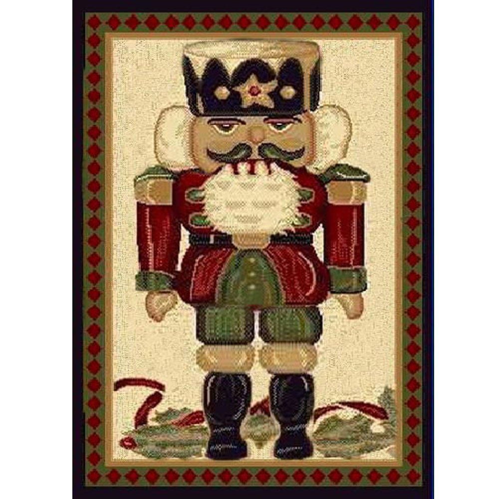 Christmas Rug Holiday Décor Nutcracker Area Rug Approximately 3ft4in