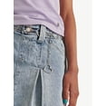 thumbnail image 3 of Justice Girls Front Pleat with Chain Denim Skirt, Sizes XS - XLP, 3 of 7