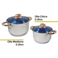 thumbnail image 3 of Batería de Cocina Siberia Acero Inoxidable 12 Pz Aquila, 3 of 10