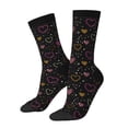 thumbnail image 1 of Balery Heart and Stars Calcetas Largas con Estampado para Hombre y Mujer – Suaves y Transpirables, Talla Única (US 5-11), 1 of 6