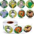 thumbnail image 1 of Wolfast Stickers Self-adhesive Packaging Gift Decorating Gift 1 Roll 500 Posts, 1 of 9