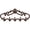 Brown, variant on Comfify Brown Cast Iron Wall Hanger – 5 Hooks – Fleur-de-Lis – 12.6" x 5.9"