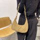 thumbnail image 3 of Bolsa Retro Mujer Pana Color Sólido Axila Cadena Hobos Bolsos (Marrón) Ehuebsd Nuevos Originales, 3 of 9