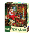 Springbok's 500 Piece Jigsaw Puzzle Santa's Shop Made in USA