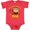 Vintage Red, variant on Inktastic Little Monkey 1st Birthday Boy Boys or Girls Baby Bodysuit
