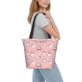 thumbnail image 6 of KLL Tote Bag for Women Girl Rabbit Print Shopping Grocery Reusable Bags for Office School Shopping Travel, 6 of 6