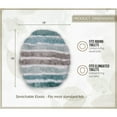 thumbnail image 3 of HOME WEAVERS INC Toilet Lid Cover, Machine Wash Seat Covers, 18x18, Turquoise, 3 of 9
