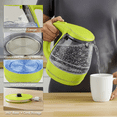 thumbnail image 4 of OVENTE Electric Kettle, 1.5L Borosilicate Glass Countertop Water Heater and Boiler for Coffee or Tea, BPA-Free, Auto Shut-Off, Boil-Dry Protection, Removable and Washable Spout Filter, Green KG83G, 4 of 8