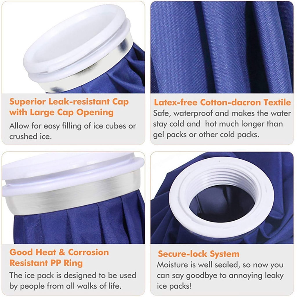 Ice Bag Pack & Wrap Hot Cold Reusable For Knee Shoulder Back