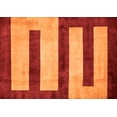 thumbnail image 1 of Ahgly Company Indoor Rectangle Abstract Orange Modern Area Rugs, 2' x 3', 1 of 4