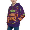 thumbnail image 2 of Sikiie Mardi Gras2 Zip Up Hoodie Teenage, hoodies for Teenage, Zipper Sweatshirt Jacket for Daily, Traveling-Small, 2 of 6