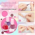 thumbnail image 2 of Kids Nail Polish, 5 Colors Non Toxic Nail Polish Kit, Water-Based Safe Low Odor Peel-off Quick Dry Removable Nail Polish Set, 2 of 5