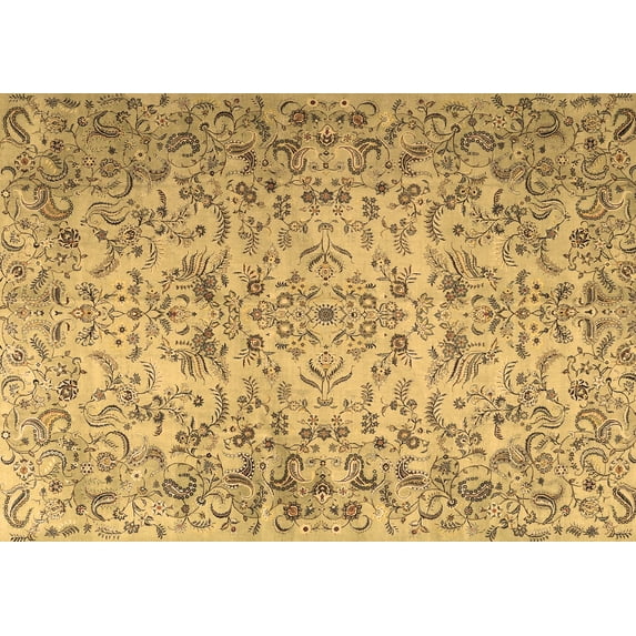 Ahgly Company Indoor Rectangle Persian Brown Traditional Area Rugs, 8' x 10'