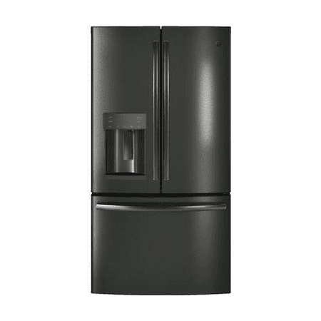 GFD28GBLTS 36 Freestanding French Door Refrigerator with 27.8 cu. ft. Total Capacity  Door-in-Door  TwinChill Evaporators  Turbo Freezer  and 4 Spill Proof Split Glass Shelves 