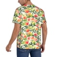 thumbnail image 2 of Vsdgher Fruits Peach1 Mens T-Shirts Baseball Vintage Fashionable Lightweight Casual Crew Neck Slim Fit with Long Sleeves-Medium, 2 of 7