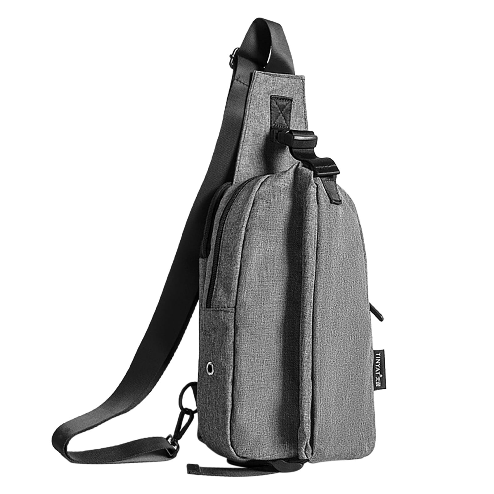 Casual Nylon Vest Sheepskin And Cowhide Leather Vest Motorcycle Biker Nylon Bag Mens Shoulder