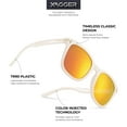 thumbnail image 5 of Square Polarized Mirrored Sunglasses for Women Colorful 80's Anti-Glare TR90 Frame UV Protection Sun Glasses, 5 of 7