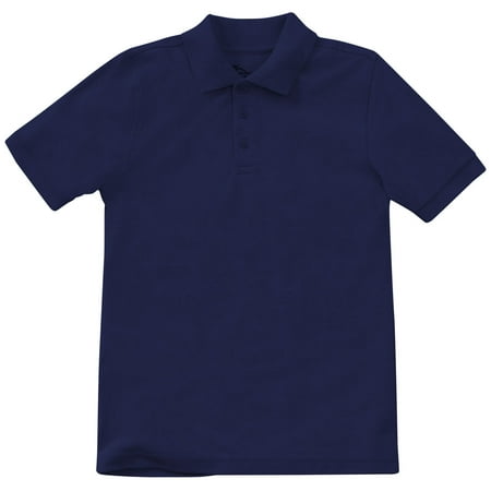 Classroom School Uniform Youth Unisex Short Sleeve Pique Polo 58322, S, Dark Navy