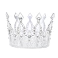 thumbnail image 1 of EeaseMX Corona de novia elegante con pedrería, tocado hueco para mujer para fiesta de bodas (estilo adulto, plateado), 1 of 7