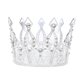 thumbnail image 1 of EeaseMX Corona de novia elegante con pedrería, tocado hueco para mujer para fiesta de bodas (estilo adulto, plateado), 1 of 7