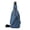 Blue, variant on Backpack for Men Men Chest Bag with USB Cable Port Fashion Casual Outdoor Sports Shoulder Bag Black One Size