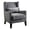 Gray, variant on Furniture of America Franklin Fabric Wingback Nailhead Accent Chair in Gray