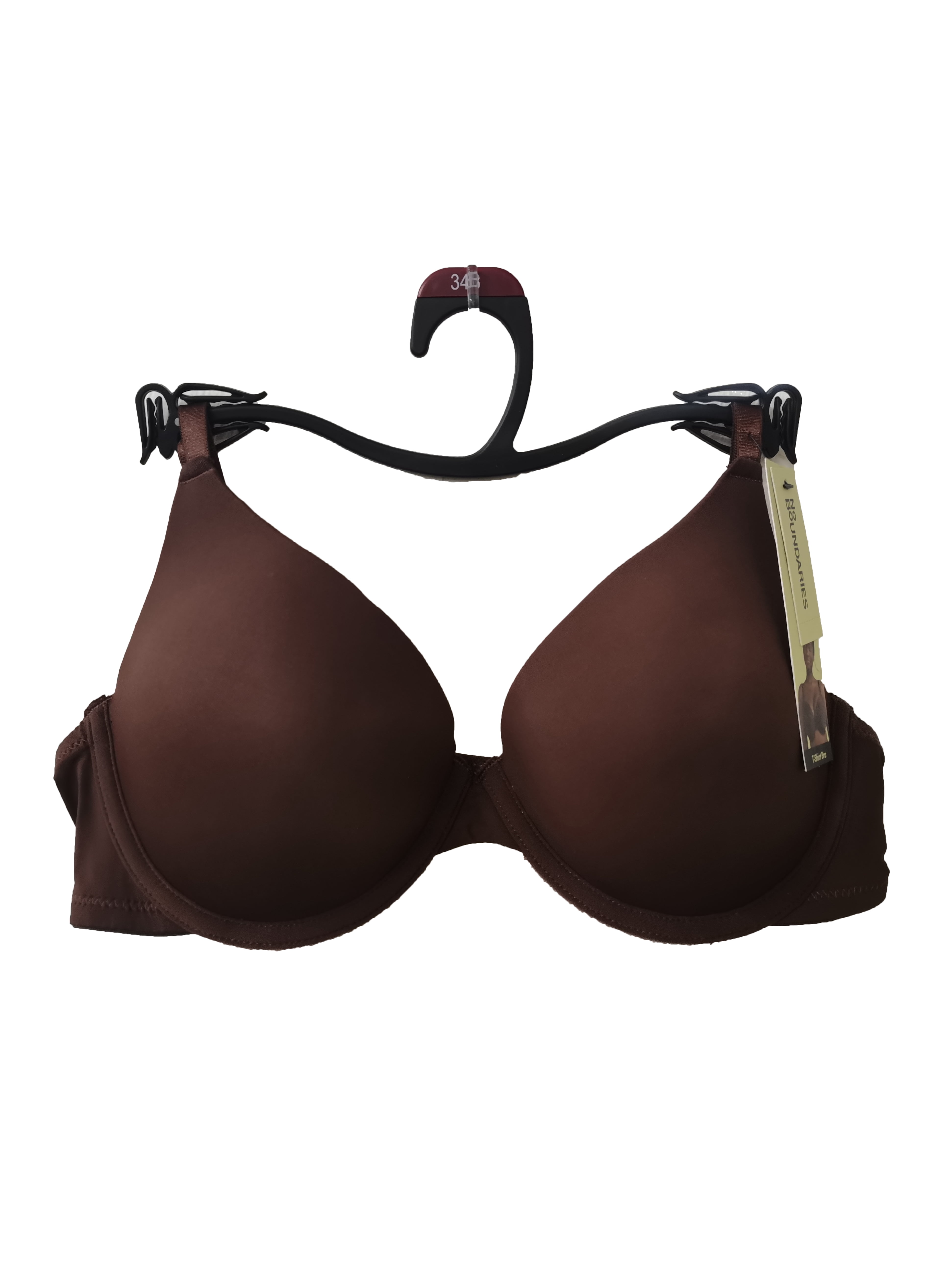 No Boundaries Lightly Lined Underwire T-Shirt Bra, Women's 34A to 40DDD