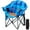 (M Size) Blue Massage, variant on ABORON Oversized Heated Camping Chair with Pillow, Outdoor Portable Heated Folding Chairs, Patio Lounge Chairs with 3 Heat Levels, Heating Chair for Outdoor Sports, Camping
