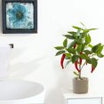 thumbnail image 3 of Flores artificiales en macetas de frutas, adornos artificiales creativos para decoración del hogar, plantas verdes, 3 of 5
