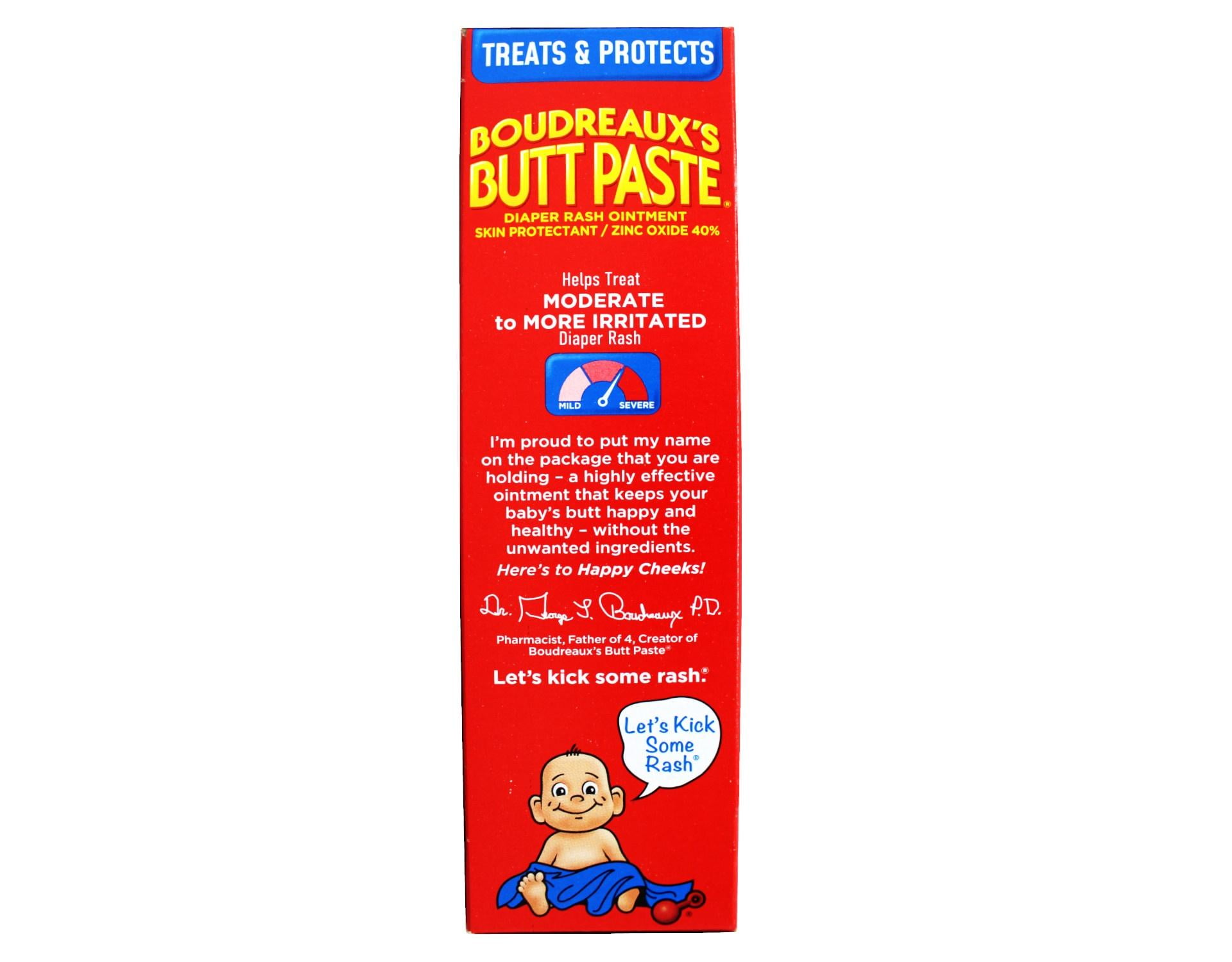 Boudreauxs Maximum Strength Butt Paste Diaper Rash Ointment - 4 Oz, - 2 Pack