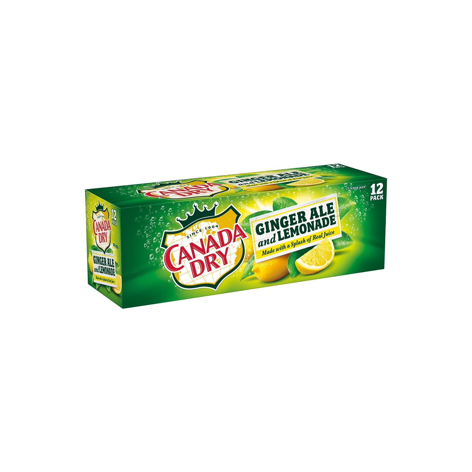 Canada Dry Ginger Ale and Lemonade Soda Pop, 12 fl oz, 12 Pack Cans