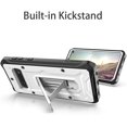 thumbnail image 3 of ArmadilloTek Vanguard Case Compatible with Samsung Galaxy S10 Military Grade Full-Body Rugged with Built-in Kickstand [Screenless Version] - White, 3 of 4