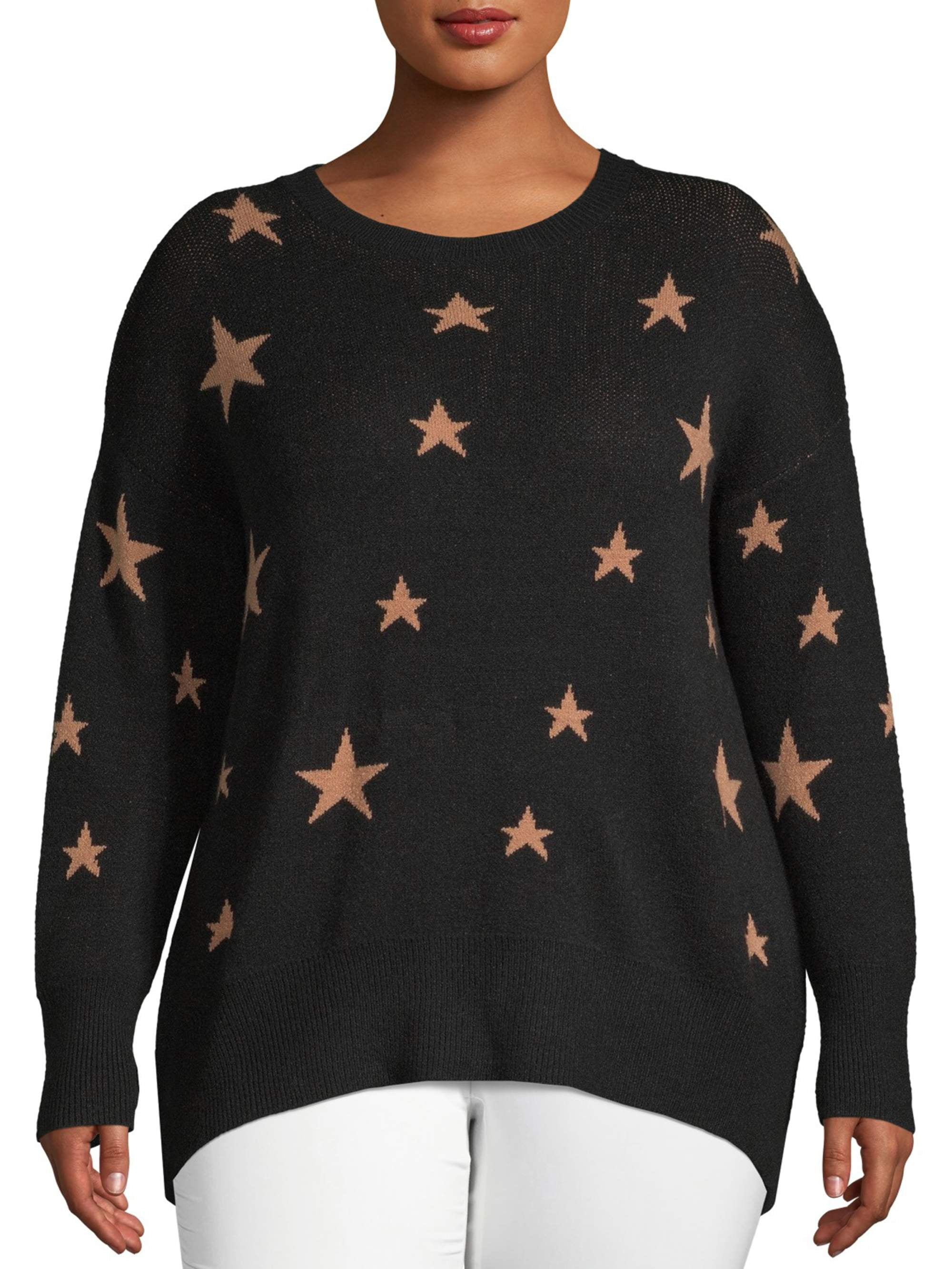 walmart women's plus size sweaters