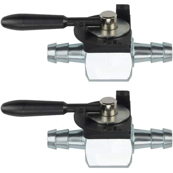 2 pcs 07-403 Fuel Shut Off Valve for Scagg 48568 Oregon 07-403 180 Degree Ball Valve Heavy Duty Inline Cut Petcock Gas Diesel Petrol for 1/4" Fuel Line Lawn Mower Replacement Part