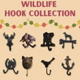 thumbnail image 3 of Comfy Hour Antique and Vintage Animal Collection Cast Iron Deer Single Key Coat Hook Clothes Rack Wall Hanger, Heavy Duty, Recycled, 3 of 3