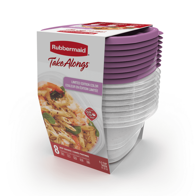 Rubbermaid Set Of 8 Takealongs Rectangle Food Storage Containers : Target
