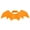 Orange, variant on Pet Cat Bat Wings for Halloween Party Decoration, Puppy Collar Leads Cosplay Bat Costume,Cute Puppy Cat Dress Up Accessories(S,Purple)