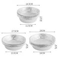 thumbnail image 6 of Limei 6" Inch Round Tin Foil Pans Disposable Aluminum, Freezer & Oven Safe - For Baking, Cooking, Storage, Roasting, & Reheating, Pack of 10, 6 of 6