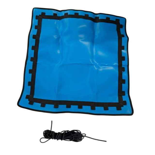 Almencla Tapis de Remplacement pour Trampoline Tapis de Saut Rebondisseur pour Exercice de Terrain de Jeu Extérieur Bleu