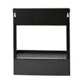 thumbnail image 4 of Household Essentials Metal Magnetic Organizer with Towel Rack, Black, 4 of 6