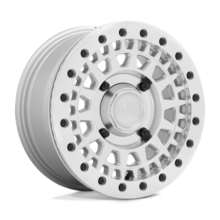 Black Rhino Powersports Cast Aluminum Rim BLPKB 14X7 4X110 SLV-MIR-FC 36MM 1470PKB364110S82