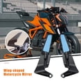 thumbnail image 3 of Xinyolin Wind Wing Side Mirrors - 2Pcs 360-Degree Rotating, Motorcycle Rear View, Adjustable Convex Mirrors, 3 of 8