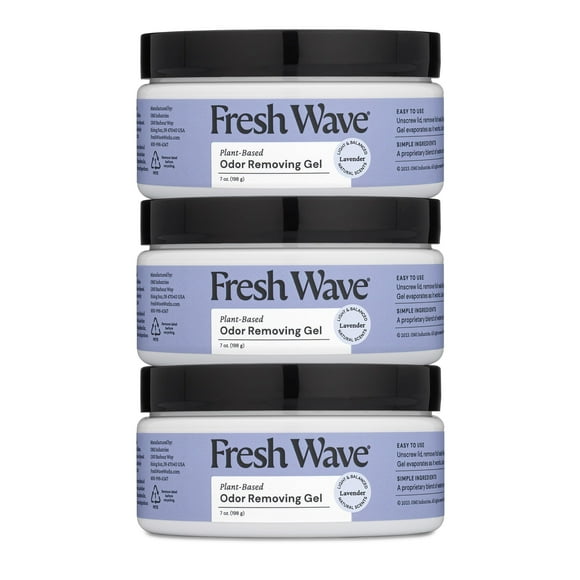 Gel eliminador de olores Fresh Wave Lavender, 200 ml, paquete de 3