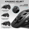thumbnail image 4 of Casco KINGBIKE NTA-8776 MTB para bicicleta eléctrica y scooter eléctrico, talla M ajustable, 4 of 6
