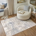thumbnail image 2 of BERTHMEER 4'x6' Abstract Blue Area Rugs for Living Room Entryway Office Washable Rugs Non-slip, 2 of 4