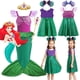 thumbnail image 2 of Disney-disfraz de la Sirenita Ariel para niña, vestido de princesa para vacaciones de verano, manga voladora, Vestidos de cumpleaños elegantes, 2024, 2 of 5