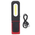 thumbnail image 1 of Luz de trabajo LED portátil, luz de trabajo magnética, luz de trabajo COB recargable por USB portátil de 5 W, ajustable, multifunción, magnética, 1 of 5